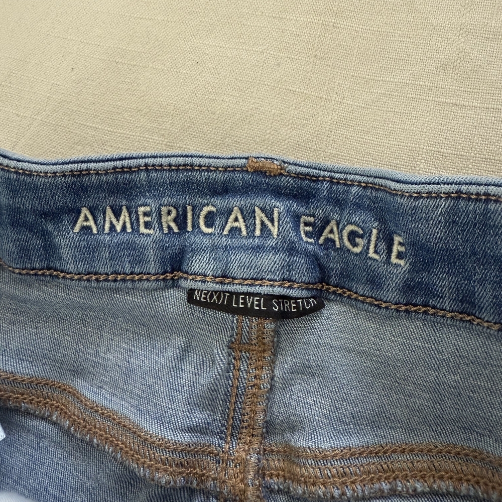 American Eagle Bundle Womens 4 High Rise Blue Denim Jeans - Picture 10 of 14